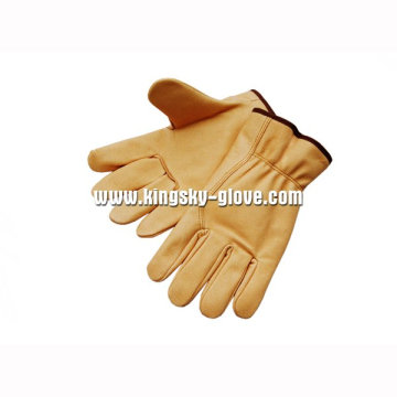 Economy Pig Grain Leather Driver Working Glove-9519